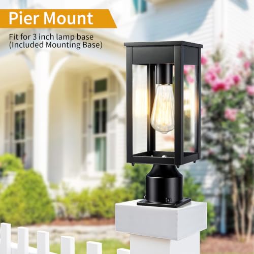 15.5'' Outdoor Solar Post Light