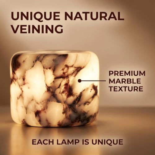 Marble Desk Lamp Touch Control Rechargeable Dimmable LED Light
