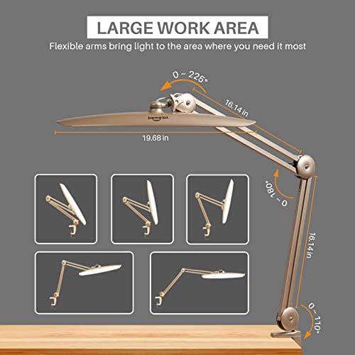 20 Inch LED Desk Lamp with Clamp
