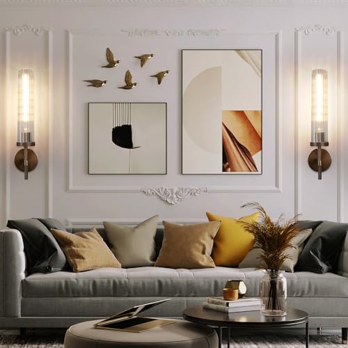 19.5" Knurled‑Craft Hardwired Bronze Wall Sconce