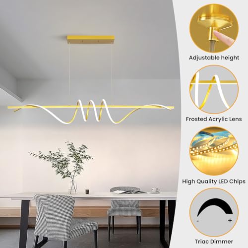 Modern Design Dimmable Desk Linear Pendant Light