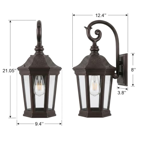 Brown Exterior Wall Sconces