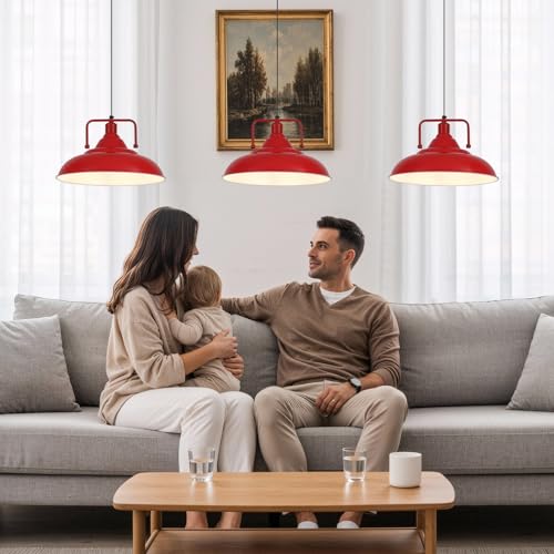 Red Pendant Lights Kitchen Island