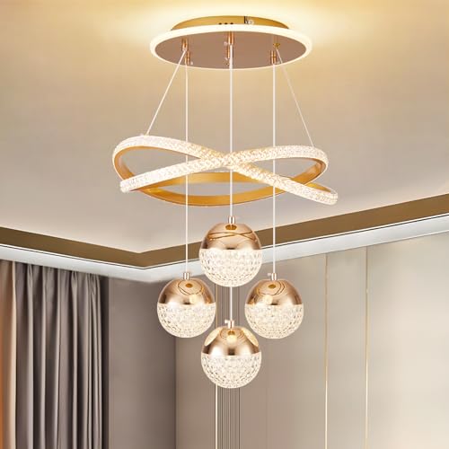 Modern Gold LED Chandeliers