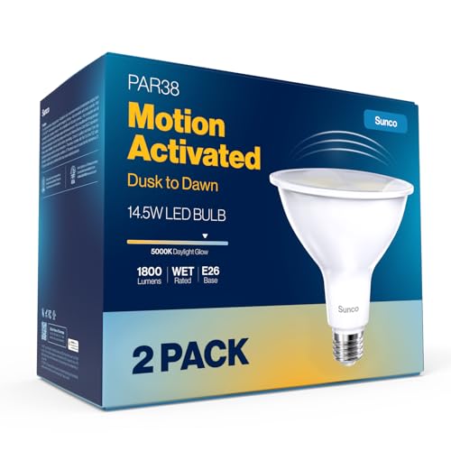 Sunco 2 Pack PAR38 LED Flood Light Bulb (2 Count)