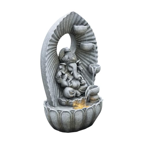 LED Ganesha Cascade Water Fountain