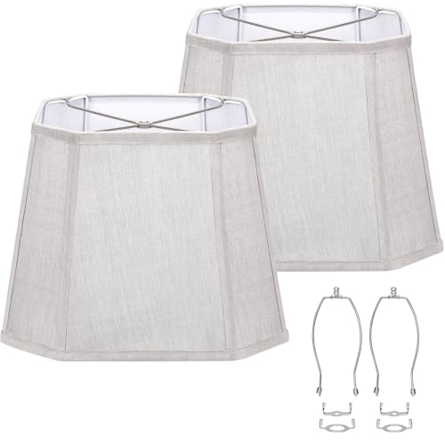 Rectangle Cut Corner Lamp Shades Set of 2 (2 Count)