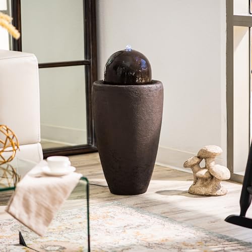 25.98" H Round Stone Indoor