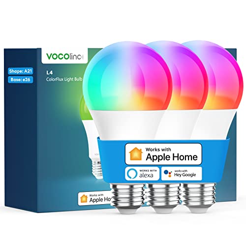 Smart Light Bulb Works with Apple Homekit (3 Count)