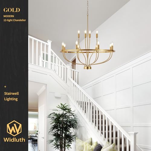 33.5" Gold Chandelier