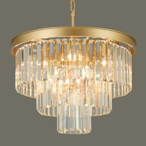 Gold Crystal Chandeliers for Dining Room
