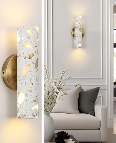 11" Wabi Sabi Marble Wall Sconce