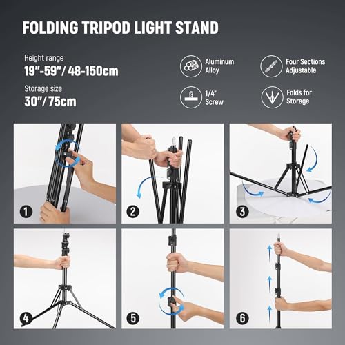 RL 18 18 Inch Ring Light with Tripod Stand