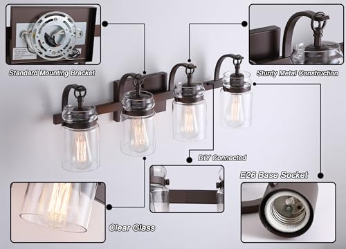4 Light Bathroom Vanity Light (4 Count)