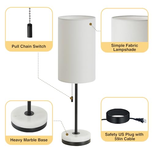 18" Minimalist Table Lamp Set of 2 (2 Count)