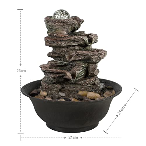 Resin Desktop Rock Waterfall Fountain