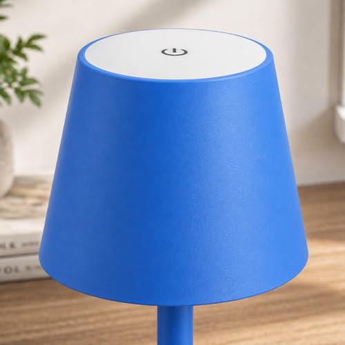 Blue Cordless Table Lamp Set of 2 (2 Count)