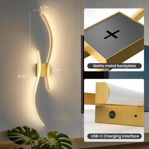 10000mAh Battery Operated Wall Sconces Set of 2 (2 Count)