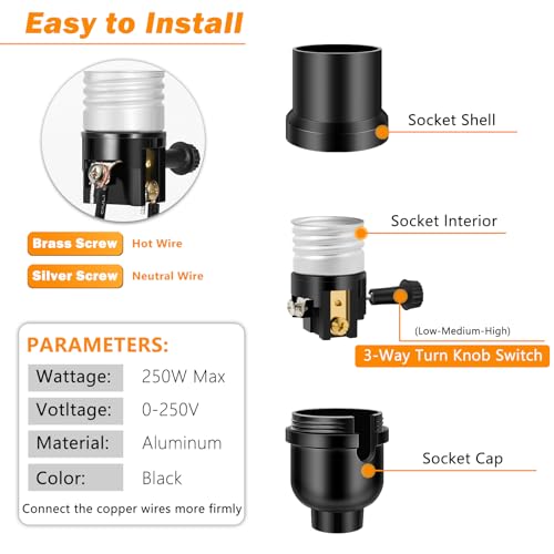 UL Listed Light Socket (2 Count)
