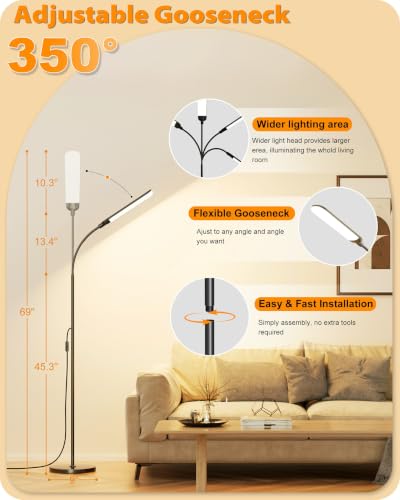 LED Floor Lamp (Black)