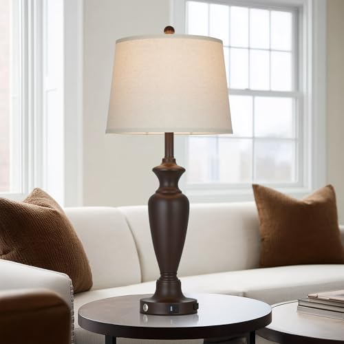 30" Tall Metal Table Lamps Set of 2 (2 Count)