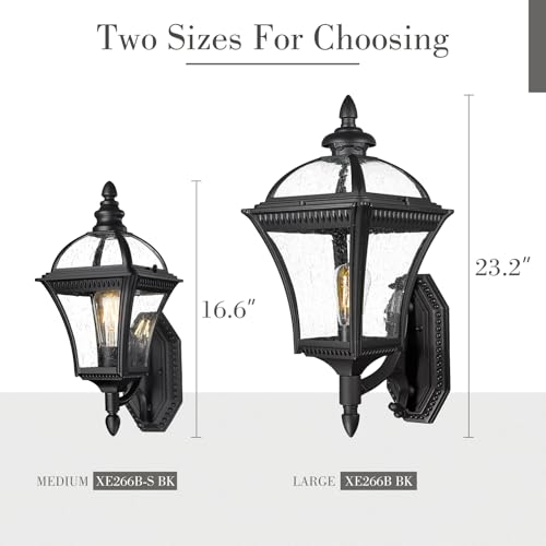 Matte Black Outdoor Wall Lantern