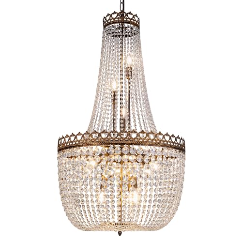 French Empire Chandelier Farmhouse Antique Crystal Chandelier Light