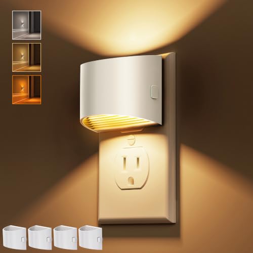 Night Lights Plug into Wall with 3CCT Adjustable (4 Count)