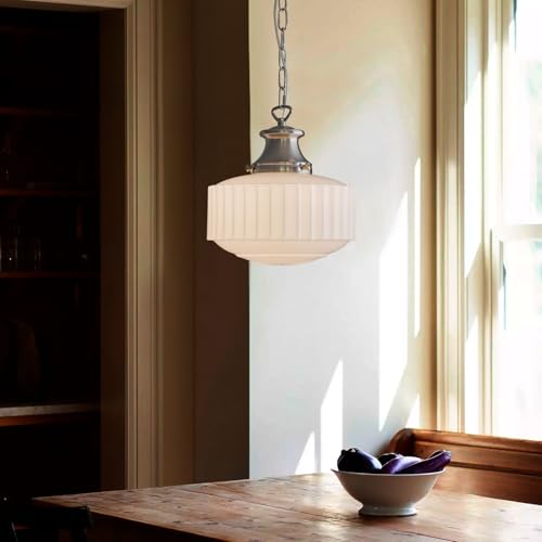 Vintage Milk Glass Pendant Light Fixtures
