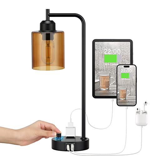 Industrial Small Desk Lamp for Nightstand