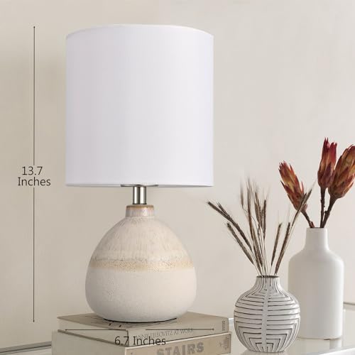 Set of 2 Ceramic Table Lamp for Bedroom (2 Count)