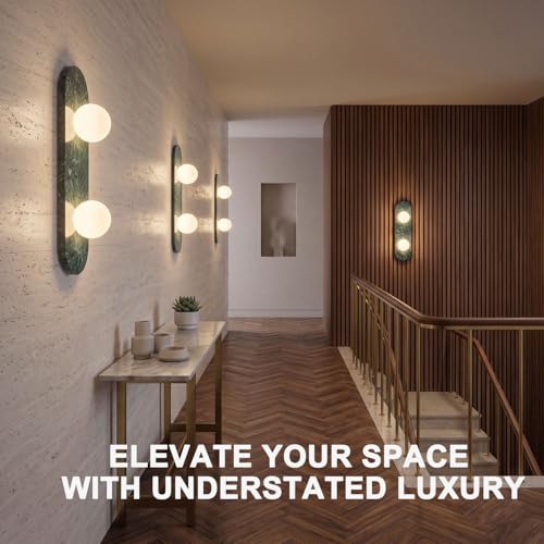Modern Green Marble Wall Sconce
