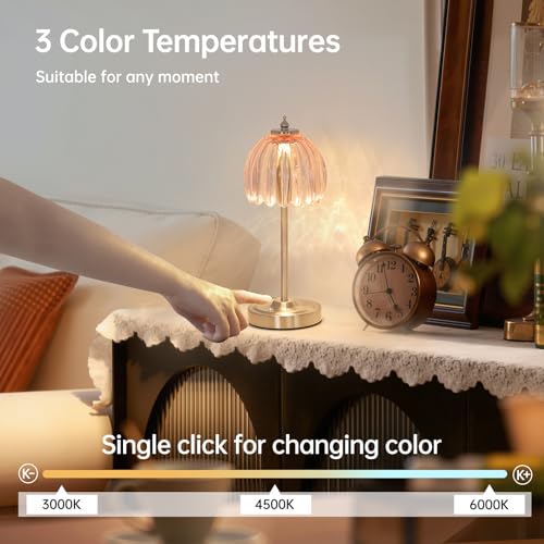 Tulip Table Lamp with 5200mAh Battery & Touch Control