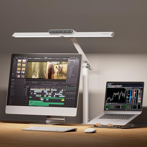 HJ1 Sunturalux LED Clamp Desk Lamp 1200LM for Computer