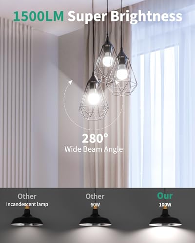 6 Pack LED Light Bulbs 100 Watt Equivalent (6 Count)