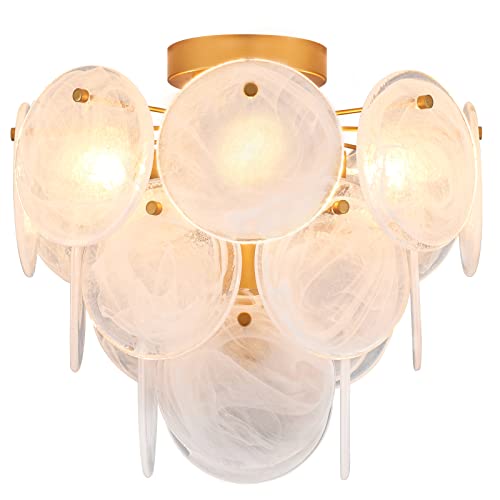 Modern Flush Mount Glass Ceiling Light
