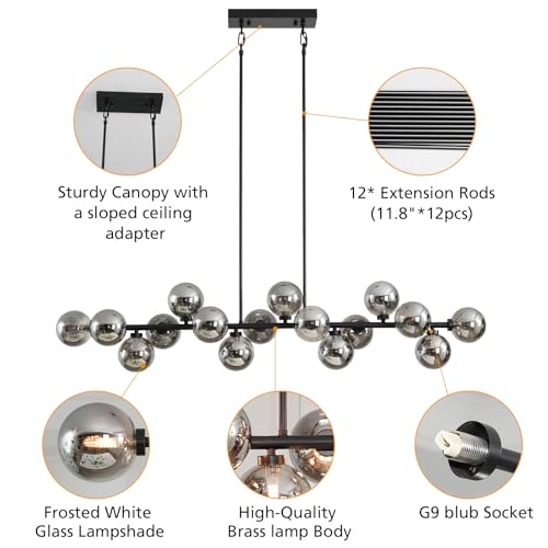 Black Chandelier for Dining Room