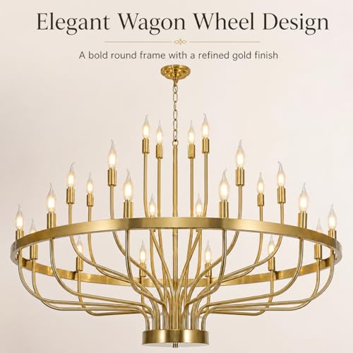 Large Gold Chandelier 24