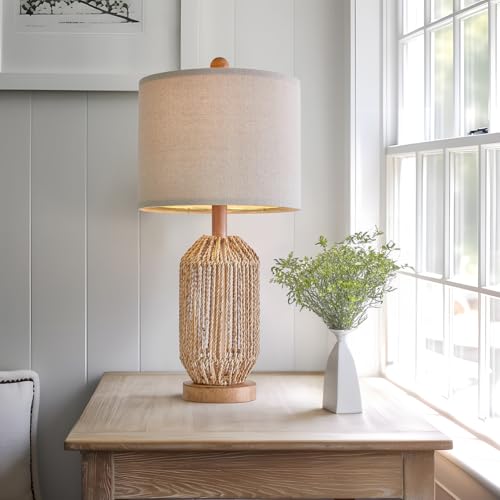 21" Boho Table Lamp for Living Room