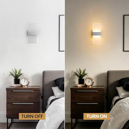 12 Inch Modern LED Wall Sconce (Brushed Nickel / 1 Pack)