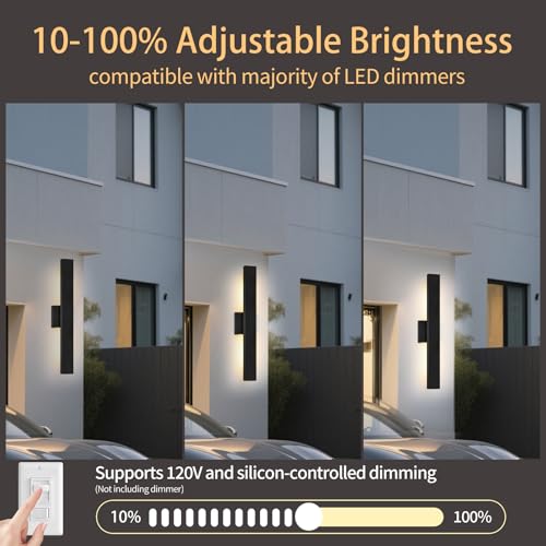 Aluminum Modern LED Wall sconces 2 Pack