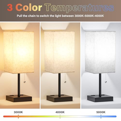 Bedside Lamp for Bedroom Set of 2 (2 Count)
