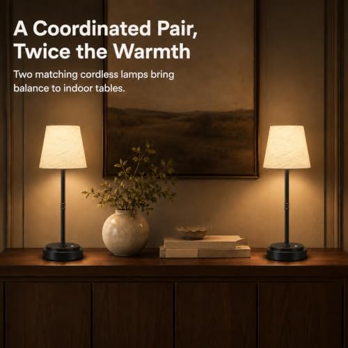 Cordless Table Lamps 2 Pack (2 Count)