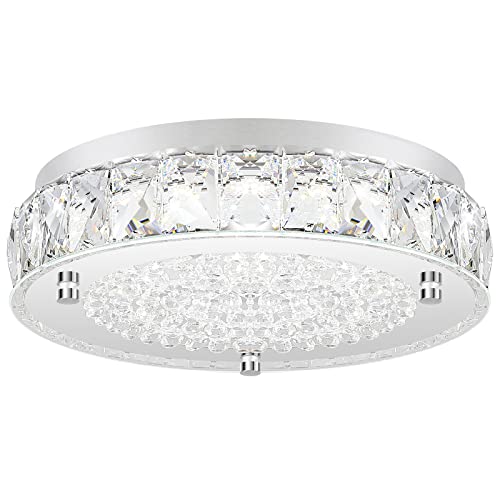 Crystal Chandeliers Flush Mount LED Ceiling Light Fixture