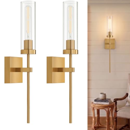 Wireless Wall Sconces with Remote Control (2 Count)