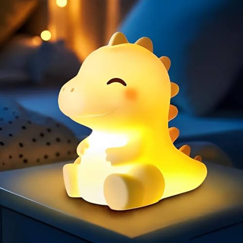 Dinosaur Gifts for Room Decor Squishy Night Light for Kids