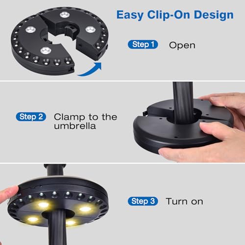 Patio Umbrella Light Rechargeable Umbrella Lights