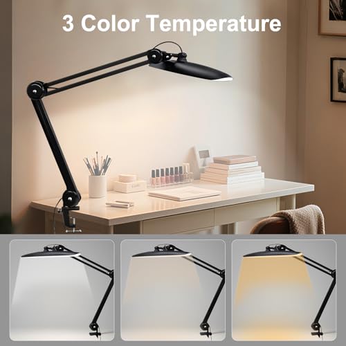 20" LED Desk Lamp with Clamp