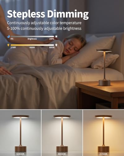 Rechargeable Table Lamps Set of 2 (2 Count)