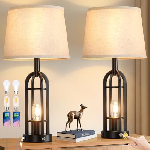 24" Table Lamps for Living Room Set of 2 (2 Count)